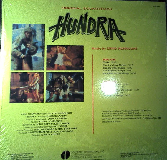 Ennio Morricone - Hundra (Original Soundtrack) (LP, Album) (Near Mint (NM or M-)) - Image 2