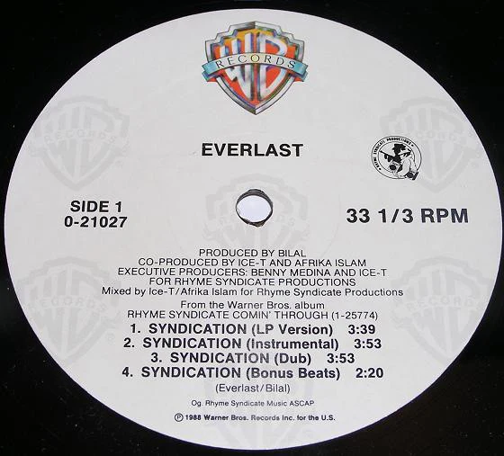 Everlast / Spinmasters* - Syndication / Bustin' Loose (12", Maxi) (Very Good Plus (VG+))