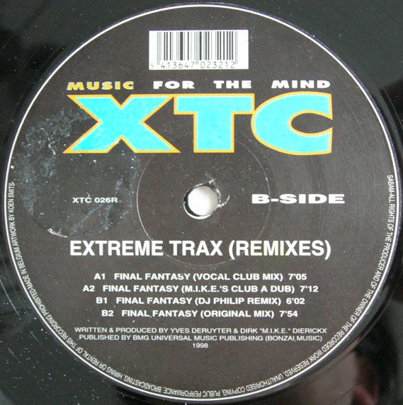 Extreme Trax - Final Fantasy (Remixes) (12") (Very Good Plus (VG+)) - Image 4