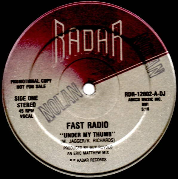 Fast Radio - Under My Thumb (12", Promo) (Very Good (VG))