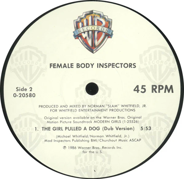 Female Body Inspectors - The Girl Pulled A Dog (12") (Very Good Plus (VG+)) - Image 4
