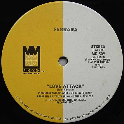 Ferrara - Shake It Baby Love / Love Attack (12") (Very Good (VG)) - Image 2