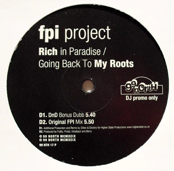 FPI Project - Rich In Paradise / Going Back To My Roots (2x12") (Very Good Plus (VG+)) - Image 4
