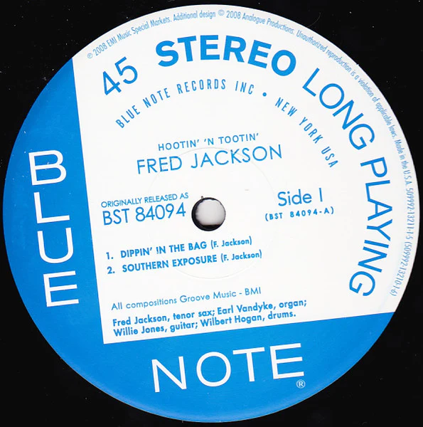Fred Jackson - Hootin' 'N Tootin' (2x12", Album, Ltd, Num, RE, 180) (Near Mint (NM or M-)) (Near Mint (NM or M-)) - Image 3