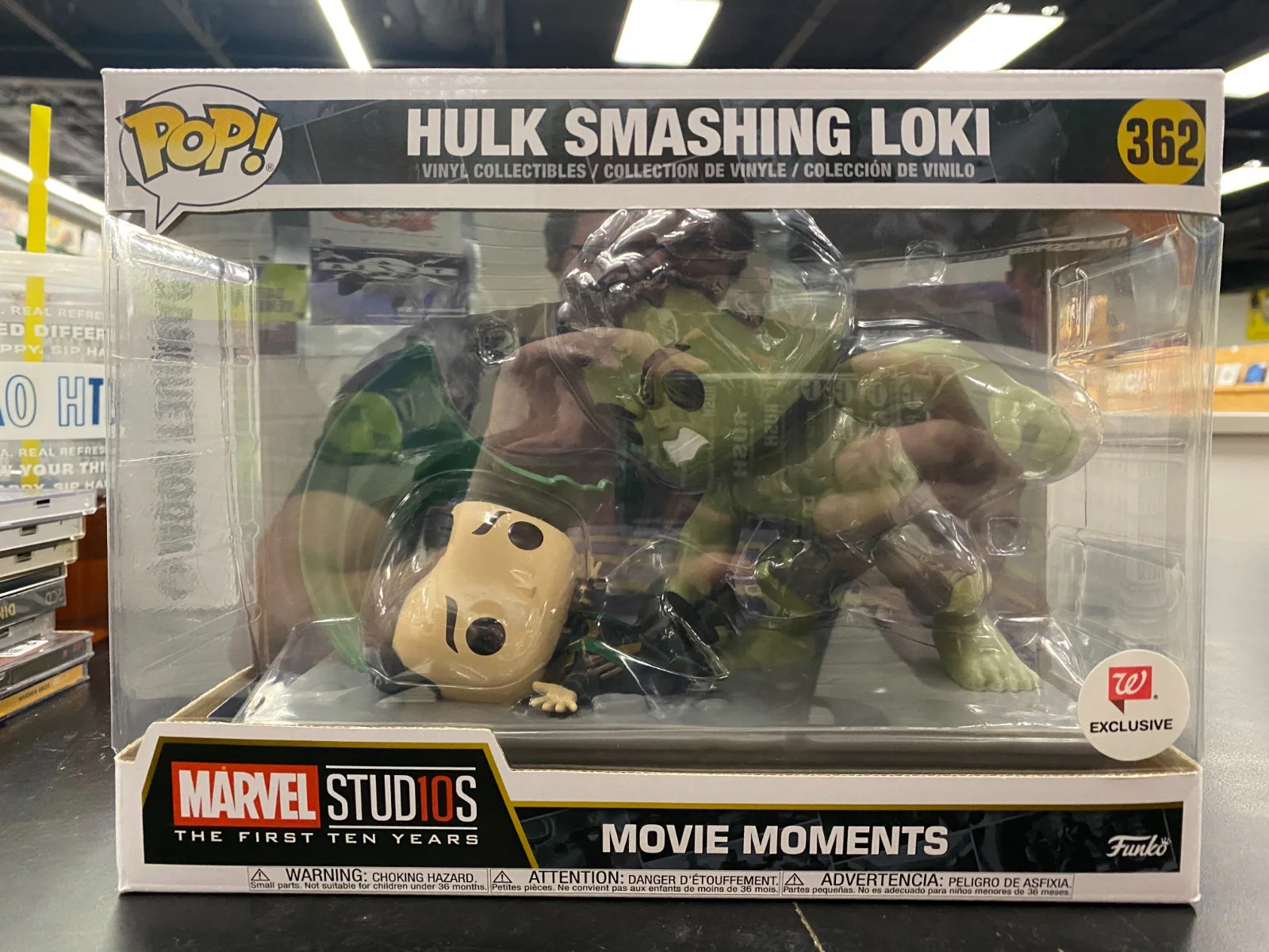 Funko Pop! Moments: Marvel - Hulk Smashing Loki - Walgreens (Exclusive) #362