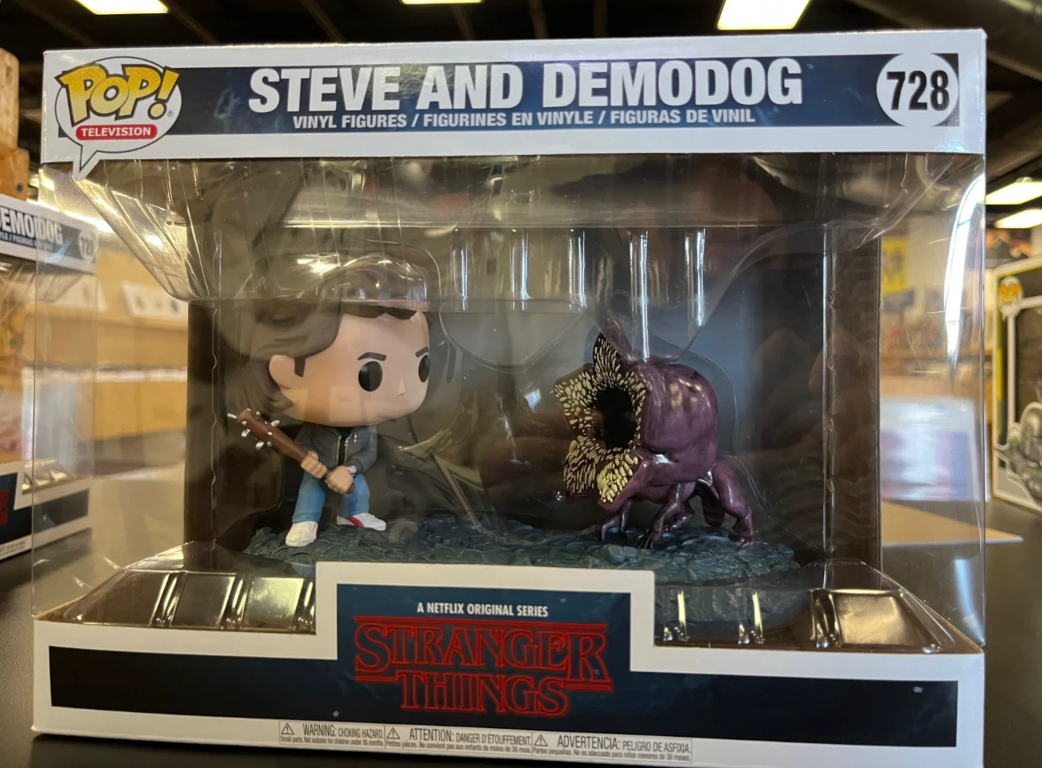 Funko Pop! Moments: Stranger Things - Steve and Demodog #728 (PRE-OWNED)