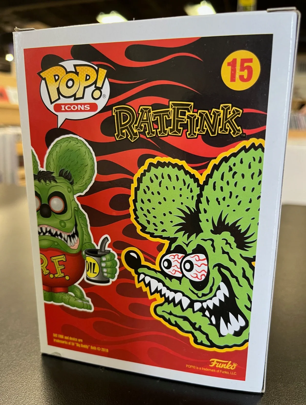 Funko Pop!: Rat Fink - Ratfink (Grey Chrome) - San Diego Comic Con (PRE-OWNED) - Image 4