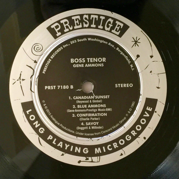 Gene Ammons - Boss Tenor (LP, Album, Ltd, Num, RE, RM, 200) (Very Good Plus (VG+)) (Very Good Plus (VG+)) - Image 5