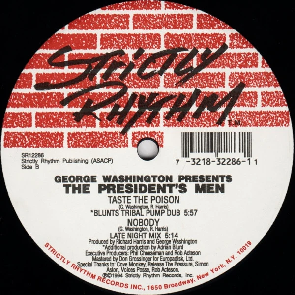 George Washington Presents The President's Men - Taste The Poison (12") (Very Good Plus (VG+)) - Image 2