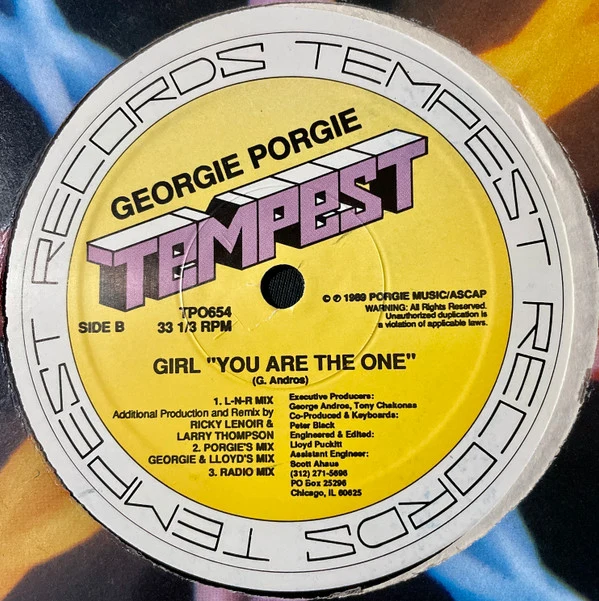 Georgie Porgie - Girl "You Are The One" (12") (Very Good Plus (VG+)) (Generic) - Image 2