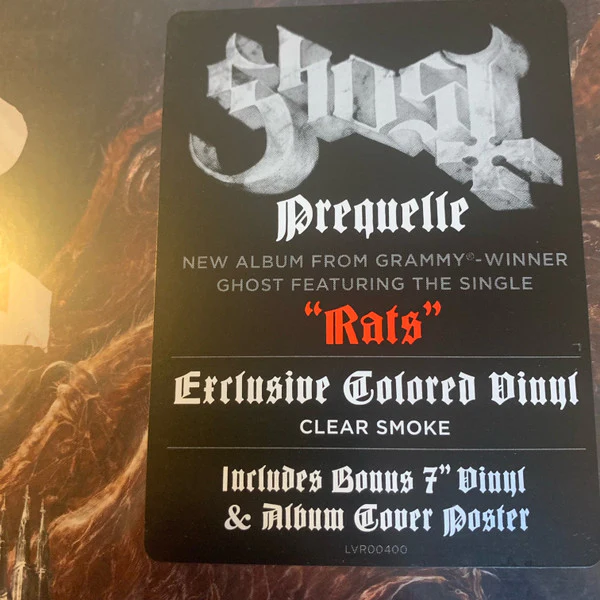 Ghost  - Prequelle (LP, Album, Cle + 7", Bla + Dlx) (Near Mint (NM or M-)) (Very Good Plus (VG+)) - Image 2
