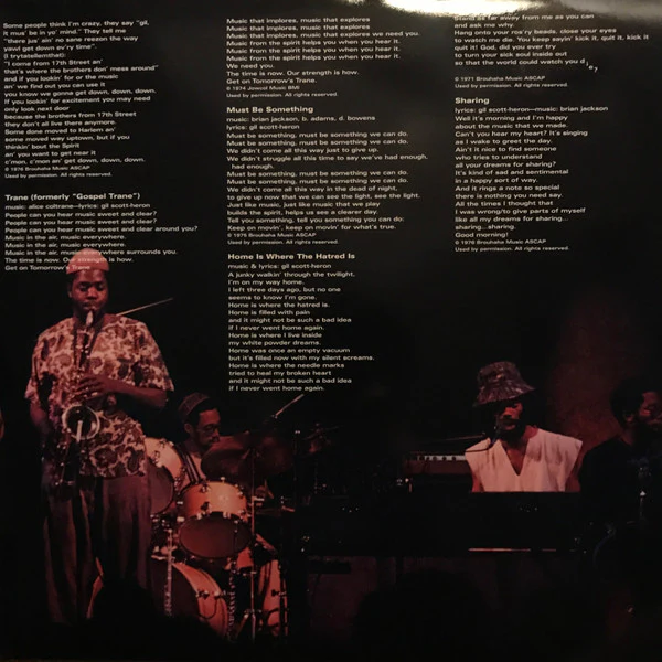 Gil Scott-Heron And Brian Jackson* - It's Your World (2xLP, Album, RE) (Near Mint (NM or M-)) (Very Good Plus (VG+)) - Image 3