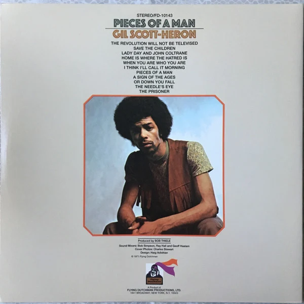 Gil Scott-Heron - Pieces Of A Man (LP, Album, RE, Gat) (Very Good Plus (VG+)) (Very Good Plus (VG+)) - Image 3