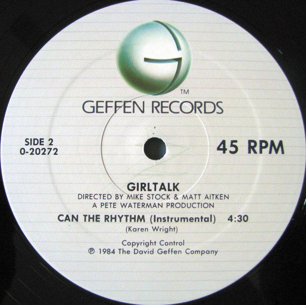 Girltalk - Can The Rhythm (12", Maxi) (Very Good Plus (VG+)) - Image 5