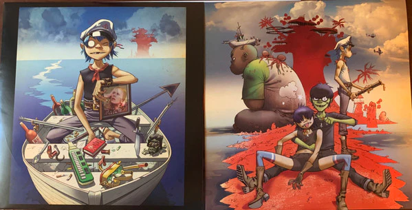 Gorillaz - Plastic Beach (2xLP, Album, RE, Red) (Very Good Plus (VG+)) (Very Good (VG)) - Image 5