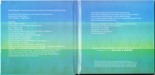 Gram Parsons - Grievous Angel (SACD, Hybrid, Album, Ltd, Num, RM) (Near Mint (NM or M-)) - Image 2