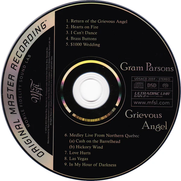 Gram Parsons - Grievous Angel (SACD, Hybrid, Album, Ltd, Num, RM) (Near Mint (NM or M-)) - Image 4