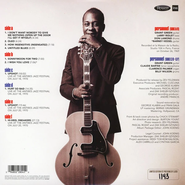Grant Green - Funk In France: From Paris To Antibes (1969-1970) (3xLP, Album, RSD, Dlx, Ltd, Num, RM, 180) (Very Good Plus (VG+)) (Very Good Plus (VG+)) - Image 3