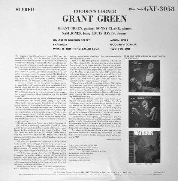 Grant Green - Gooden's Corner (2xLP, Album, Ltd, RE, 180) (Near Mint (NM or M-)) (Near Mint (NM or M-)) - Image 5