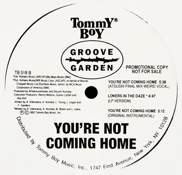 Groove Garden - You're Not Coming Home (12", Promo) (Very Good Plus (VG+)) (Very Good Plus (VG+)) - Image 4