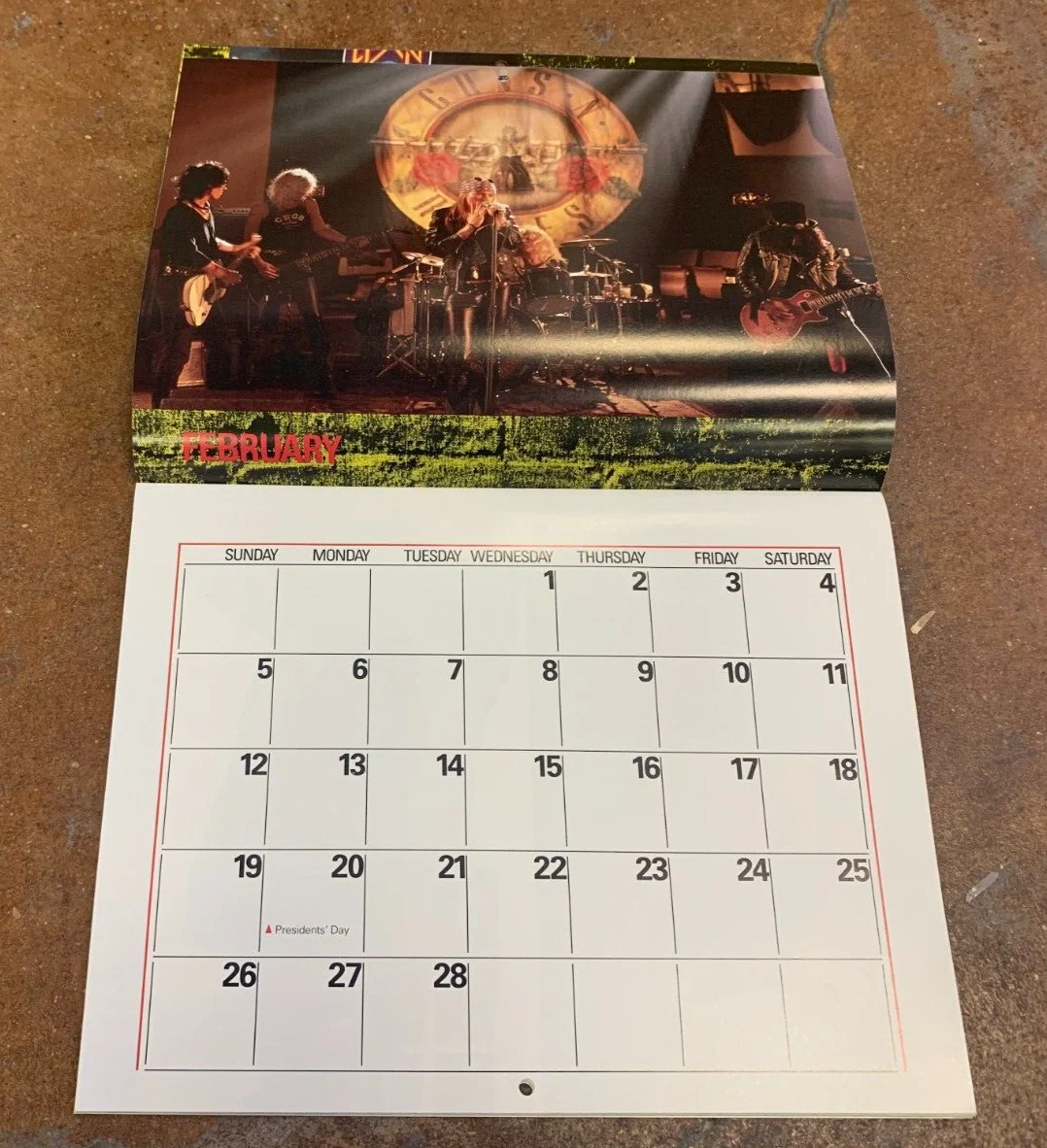 Guns n Roses 1989 Calendar - Image 3