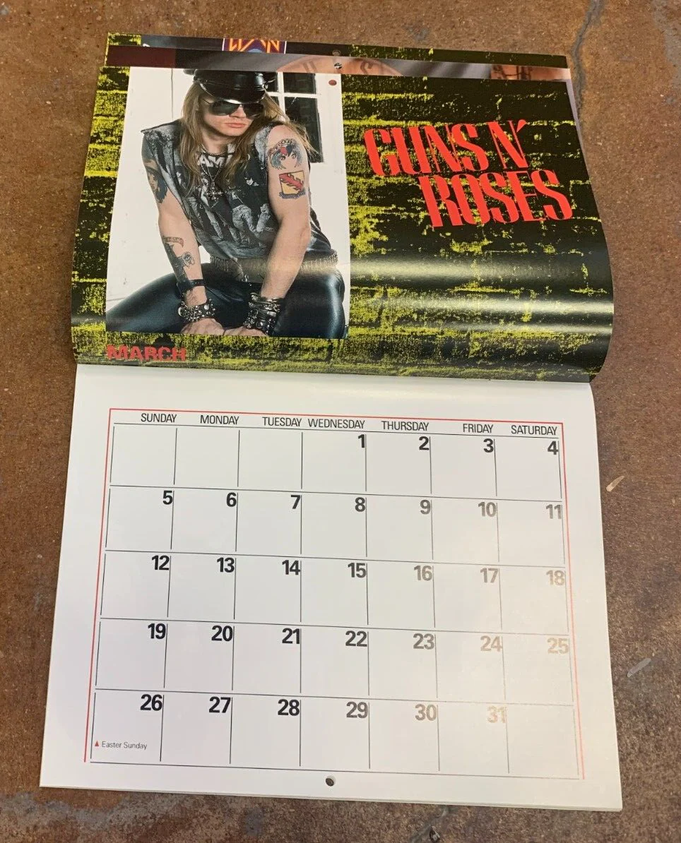 Guns n Roses 1989 Calendar - Image 4