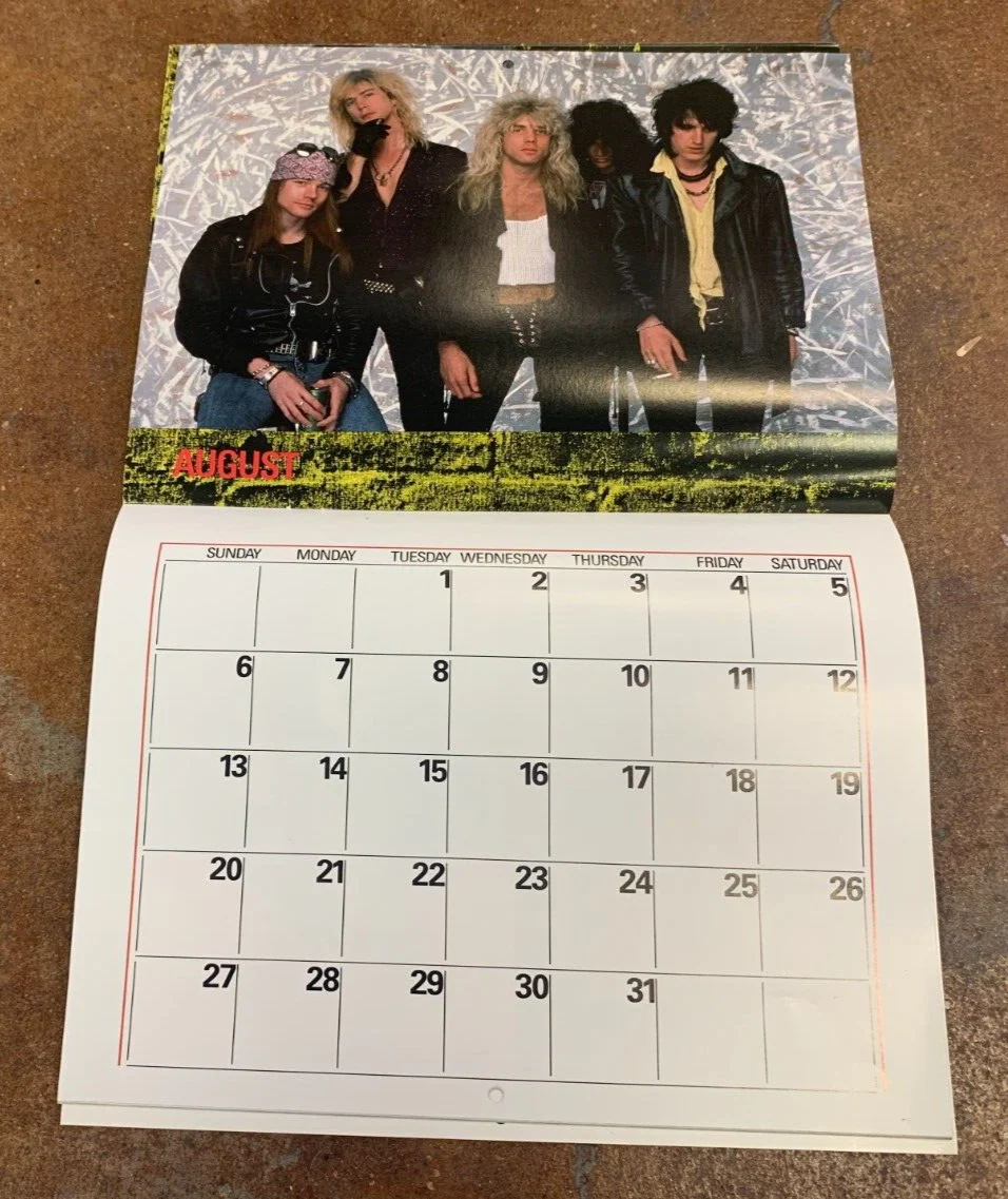 Guns n Roses 1989 Calendar - Image 9
