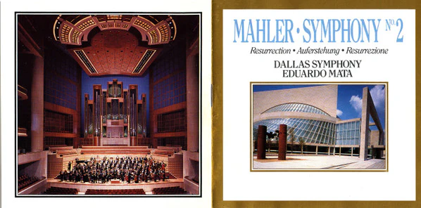 Gustav Mahler - Eduardo Mata, Dallas Symphony Orchestra - Symphony No. 2 (2xCD, Album) (Near Mint (NM or M-)) (Very Good Plus (VG+)) - Image 3