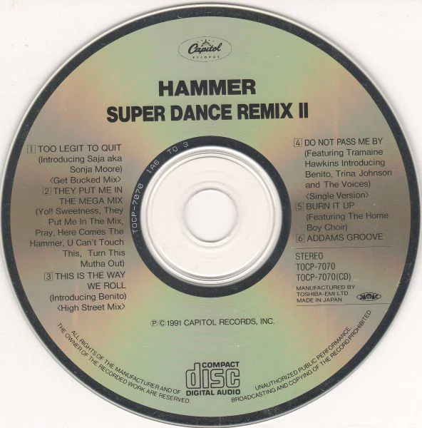 Hammer* = ハマー* - Super Dance Remix II (Japan Only II) (CD, Comp) (Near Mint (NM or M-)) - Image 4