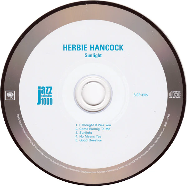 Herbie Hancock - Sunlight (CD, Album, RE, RM) (Very Good Plus (VG+)) - Image 4
