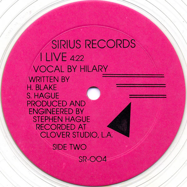 Hilary  - Kinetic (12", Single, Ltd, Cle) (Very Good Plus (VG+)) - Image 3