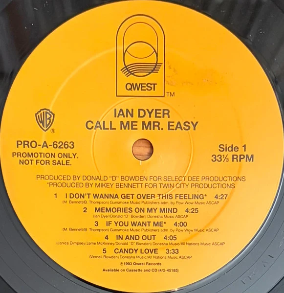 Ian Dyer - Call Me Mr. Easy (LP, Album, Promo) (Very Good Plus (VG+)) (Generic)