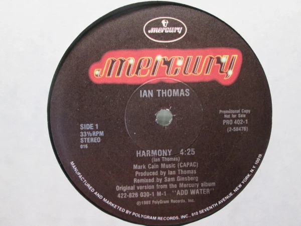 Ian Thomas  - Harmony (12", Promo) (Near Mint (NM or M-))