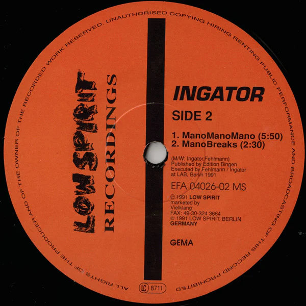 Ingator - ManoMano (12") (Very Good Plus (VG+)) - Image 2