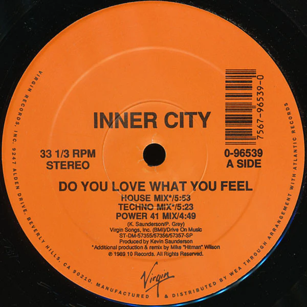 Inner City - Do You Love What You Feel (12") (Very Good Plus (VG+)) (Very Good Plus (VG+)) - Image 3