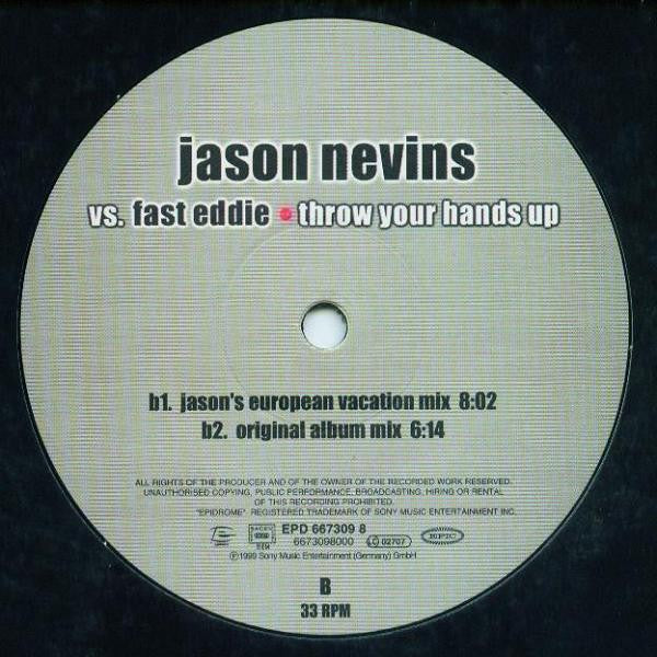 Jason Nevins vs. Fast Eddie* - Throw Your Hands Up (Yo Yo Get Funky - The Sequel) (12") (Very Good Plus (VG+)) (Generic) - Image 4