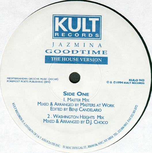 Jazmina - Goodtime (The House Version) (12") (Very Good Plus (VG+))
