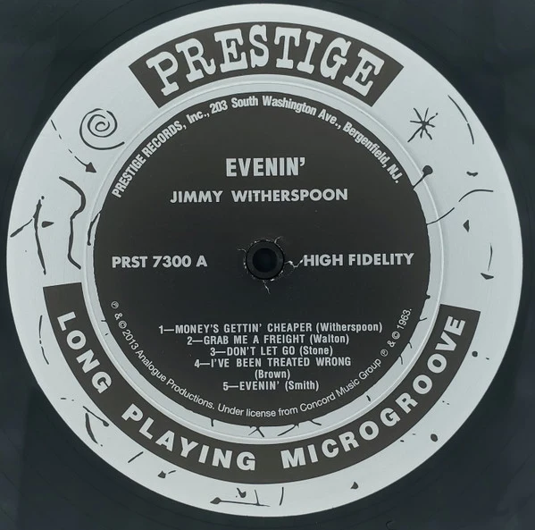 Jimmy Witherspoon - Evenin' Blues (LP, Ltd, Num, RE, RM, 200) (Very Good Plus (VG+)) (Very Good Plus (VG+)) - Image 4