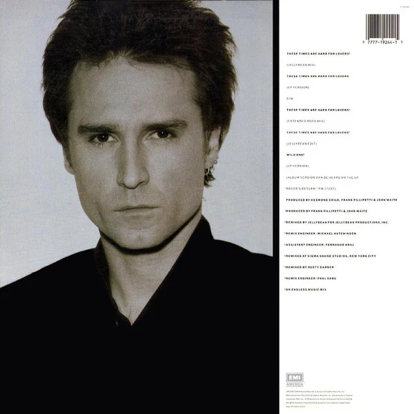 John Waite - These Times Are Hard For Lovers (12", Single) (Very Good Plus (VG+)) - Image 2