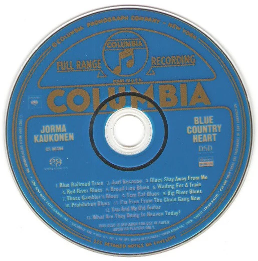 Jorma Kaukonen - Blue Country Heart (SACD, Multichannel, Album) (Near Mint (NM or M-)) - Image 4