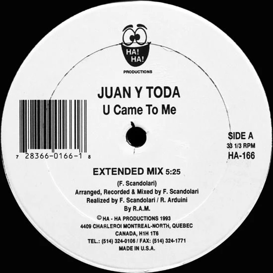 Juan Y Toda - U Came To Me (12") (Very Good Plus (VG+)) (Generic)