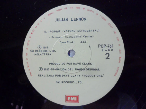 Julian Lennon - Porque (12") (Very Good Plus (VG+)) - Image 5