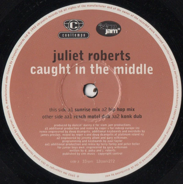 Juliet Roberts - Caught In The Middle (12", Single, Ltd) (Very Good Plus (VG+)) - Image 3