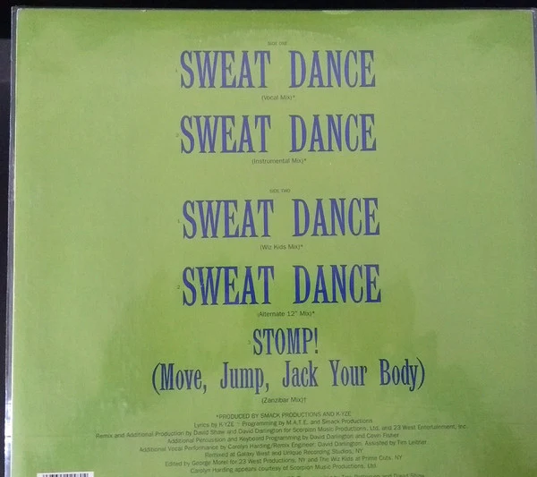 K-Yze - Sweat Dance (12", Maxi) (Very Good Plus (VG+)) - Image 2