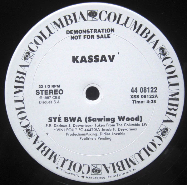 Kassav' - Syé Bwa (12", Promo) (Very Good Plus (VG+))