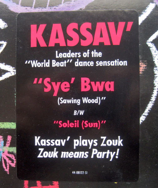 Kassav' - Syé Bwa (12", Promo) (Very Good Plus (VG+)) - Image 2