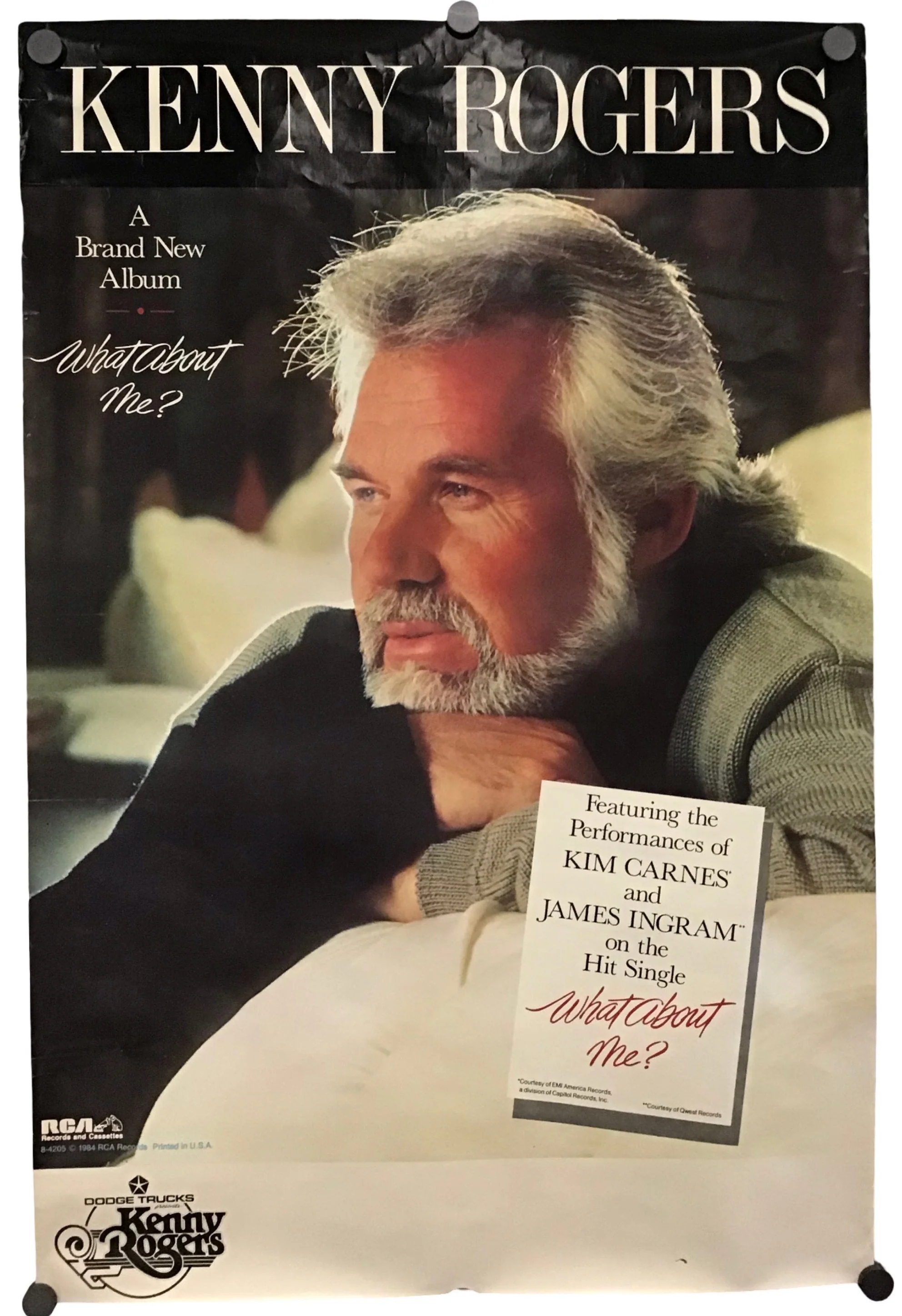 Kenny Rogers - Promo Poster for What About Me?