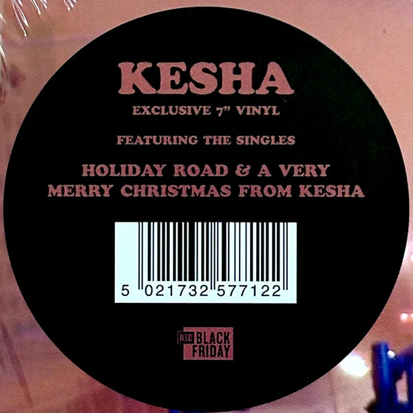 Kesha - Holiday Road / A Very Merry Christmas From Kesha (7", RSD, Single, Mul) (Very Good Plus (VG+)) (Very Good Plus (VG+)) - Image 5