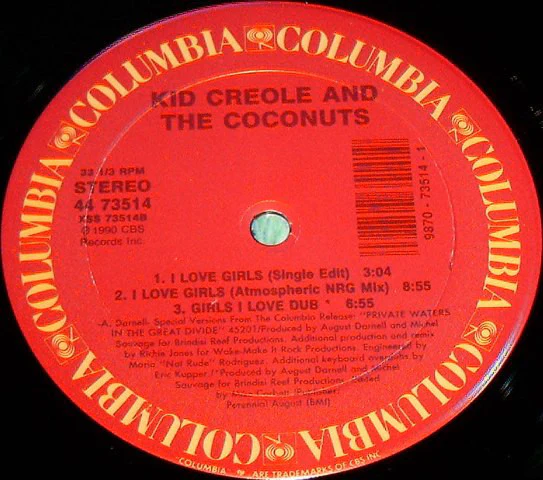 Kid Creole And The Coconuts - I Love Girls (12", EP) (Near Mint (NM or M-)) - Image 4
