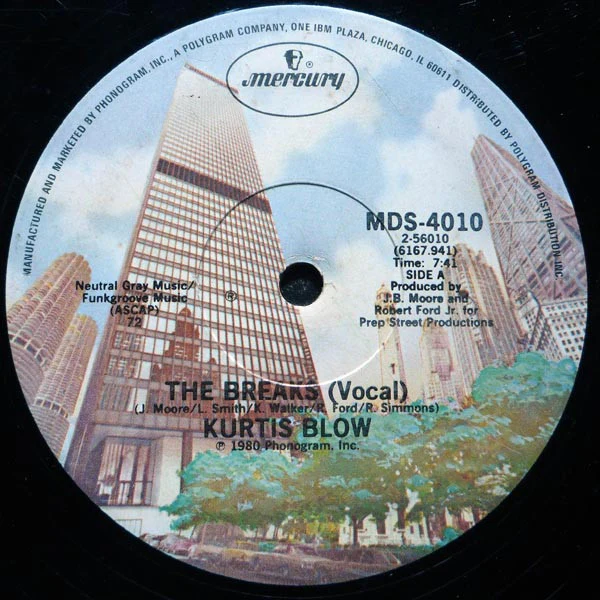 Kurtis Blow - The Breaks (12", Single, 72 ) (Very Good (VG)) - Image 2